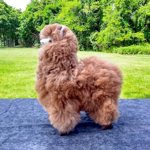 fluffy alpaca plush