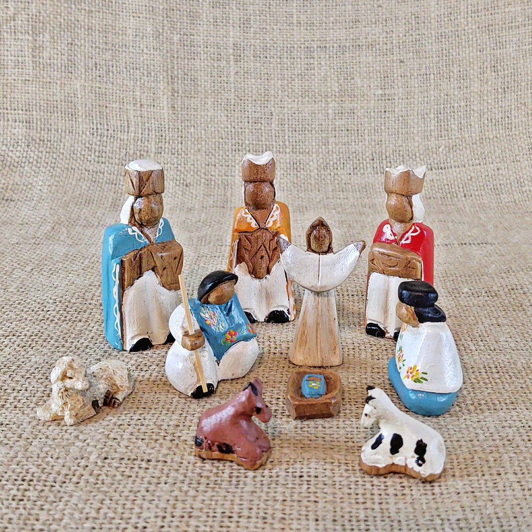 Special Made Exotic Nativity Set 10 Pieces Native American Etsy