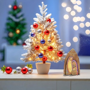 Colorful Wooden Nativity Set | Nativity Scene Carved on Wood  | Latin American Nativity Set | Multicolor Collector Nativity