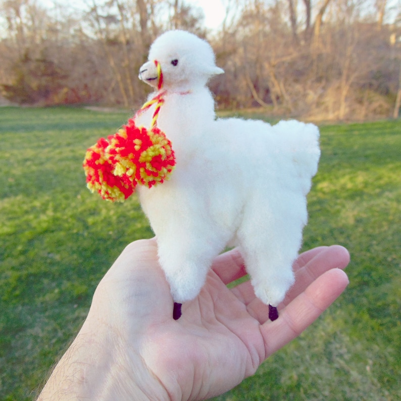 Beautiful White Llama Plush Toy/fluffy Small Llama Plush/llama Etsy