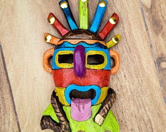 OZ Handmade Adult Mask Aya Diablo Huma Incas Ecuador Flag  display picture 2