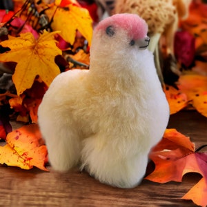 Big Fluffy Plush Llama | Big Huggable Alpaca Plush | Tall Alpaca Made of Soft Baby Alpaca | Fluffy Llama Toy |  Peruvian  Fluffy Llama