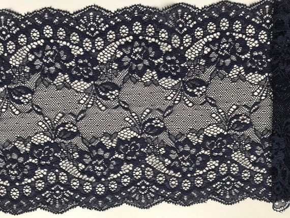 The Lace Co. Beautiful Black Soft Clipped Galloon Lace 7.5 / 19 Cm