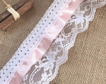 Autenticità Garantita 14yds Broderie Anglaise Maglia Occhielli Pizzo - Foto 2