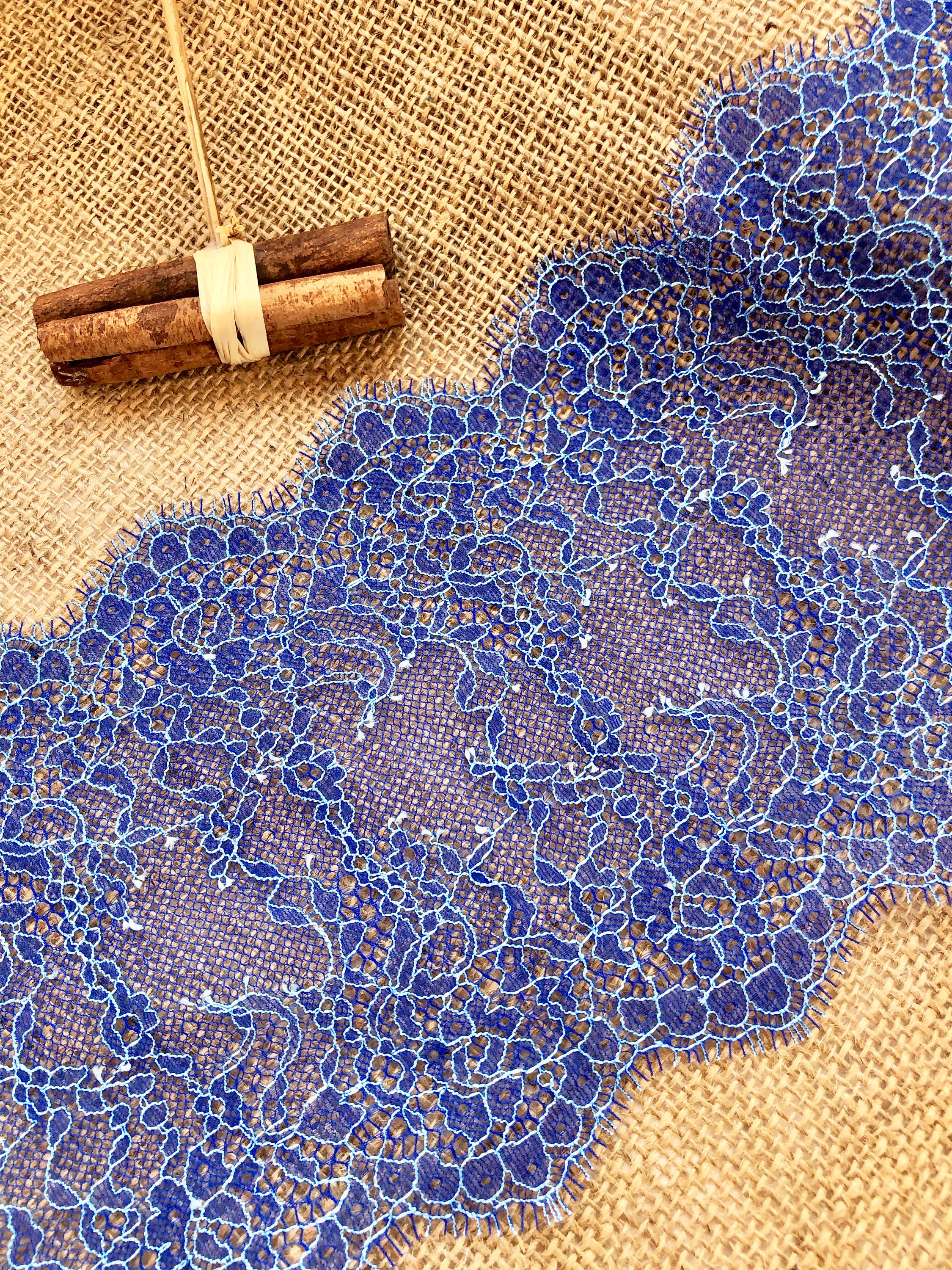 Cobalt Blue Edge Lace Trim - 1.125 (CB0118E01)