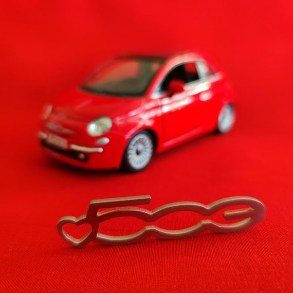 FIAT 500 E Heart, Emblem, Key Ring, Portachiavi Pendenti, Keychainauto or  Motorcycle Lettering Individually Made 