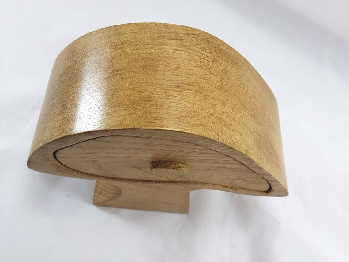 Oak Mushroom Wooden Bandsaw Jewellery Trinket Box Etsy
