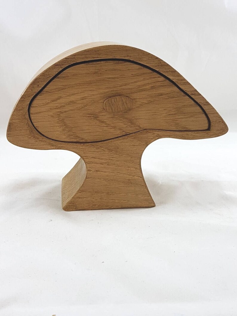 Oak Mushroom Wooden Bandsaw Jewellery Trinket Box Etsy