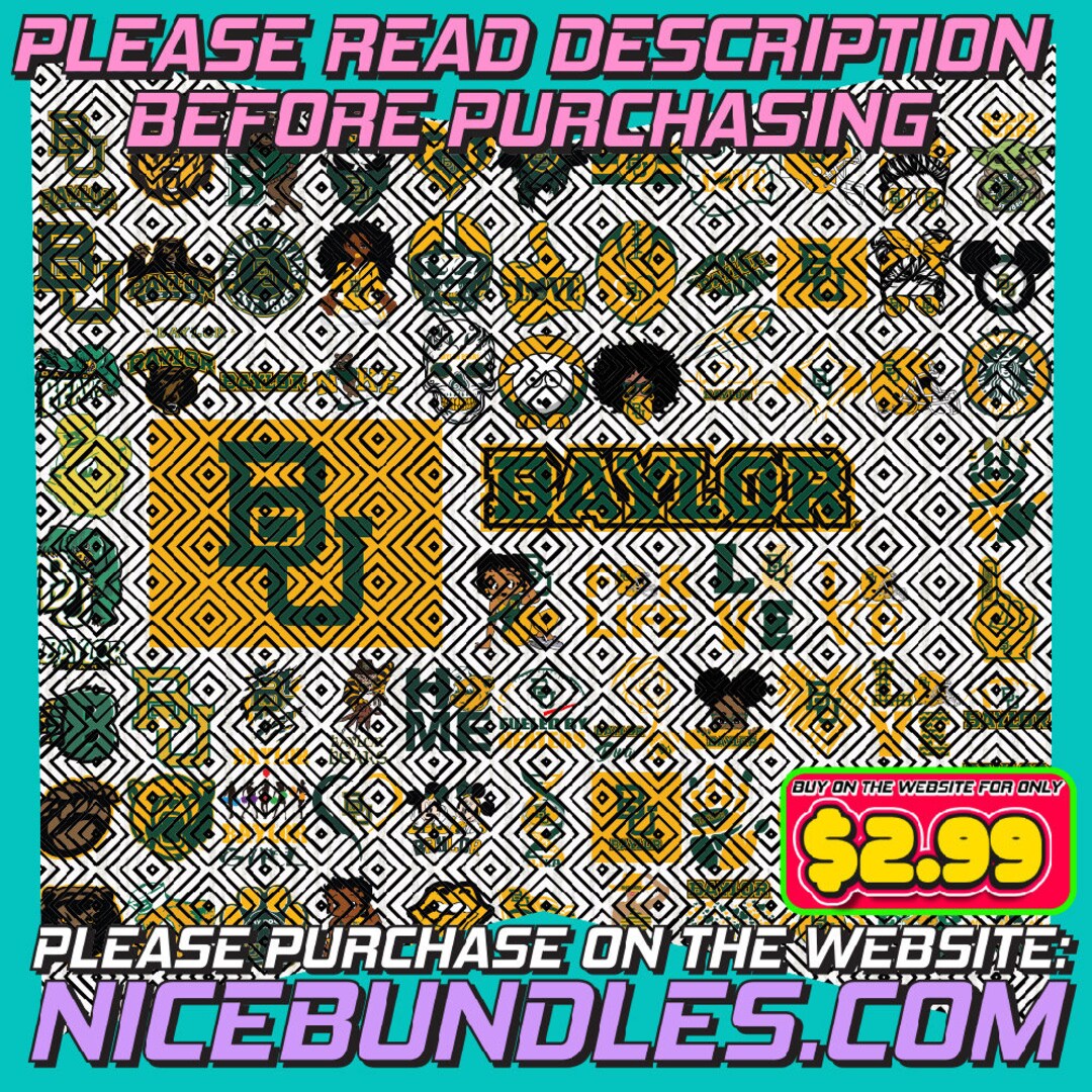 78 Files Baylorbears Team Bundle Svg Baylorbears Svg Etsy