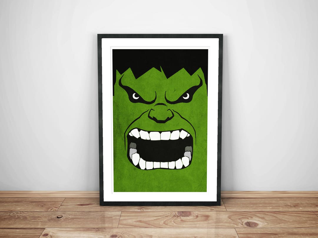 Hulk, Hulk Art, Superhero Print, Marvel Print, Superhero Art Print