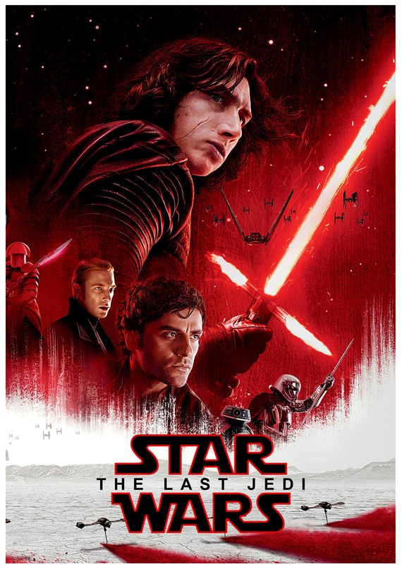 star wars poster, the last jedi, star wars wallart, star wars decor, star  wars art, star wars download, star wars printable, star wars print