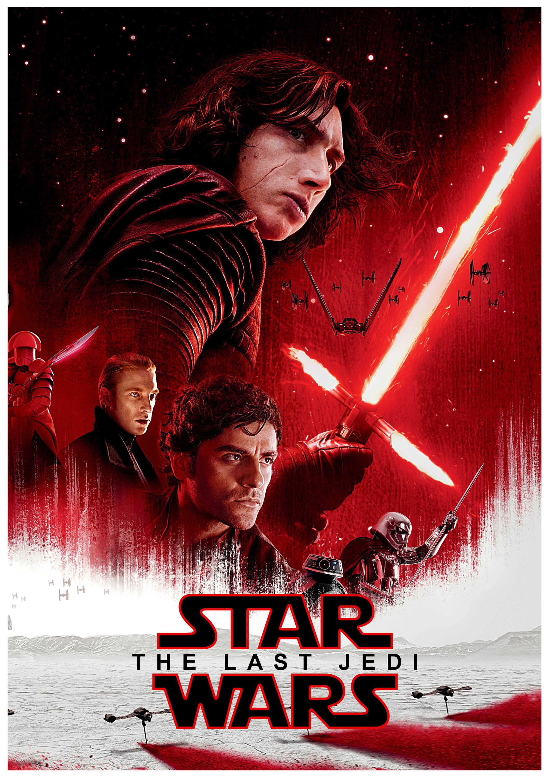 洋画・外国映画 StarWars The Last Jedi Premium Flyer Amazon.com: STAR WARS THE LAST JEDI MOVIE POSTER 2 Sided