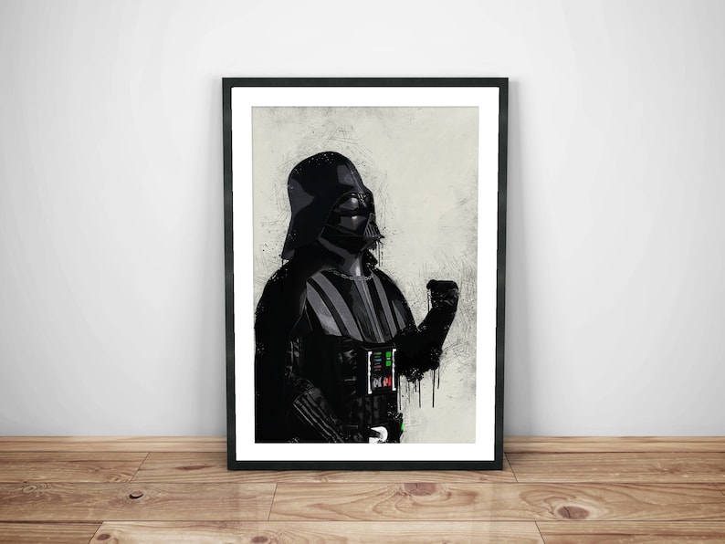 Star Wars Poster Darth Vader Print Star Wars Decor Star - Etsy