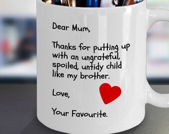 Mum gifts from son, gifts for mum, Mums gift, gift for mother, mum gifts, gifts from kids, gift from child, thanks for putting up with