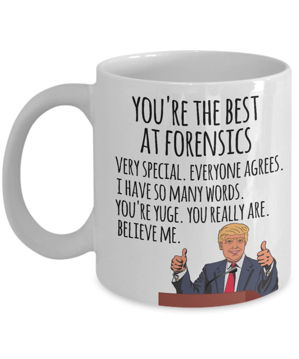 FORENSIC PATHOLOGIST Gift Funny Trump Mug Best Birthday Christmas Jobs 