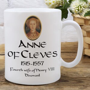 Anne of Cleves Gift, Ann of Cleves Mug, Wives of Henry VIII, History Buff Mug, History Buff Gift Ideas, Wives of King Henry Eighth