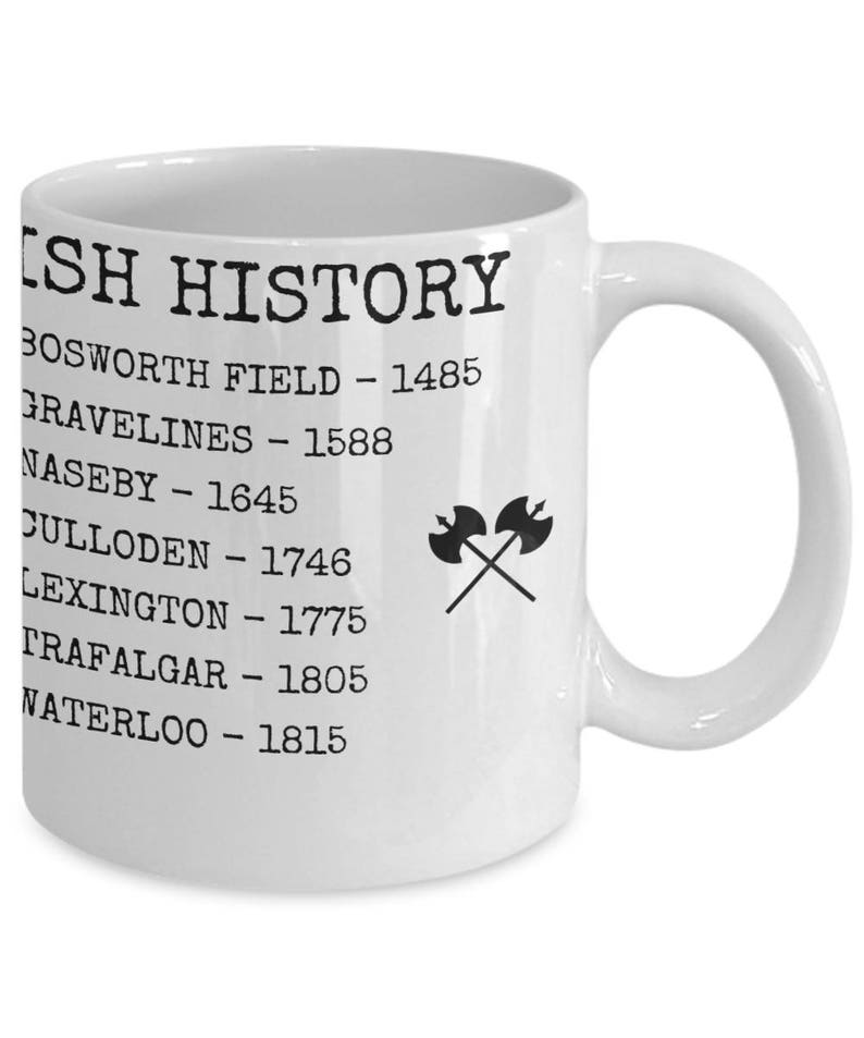 History Buff Mug Famous Battles of British History English Etsy