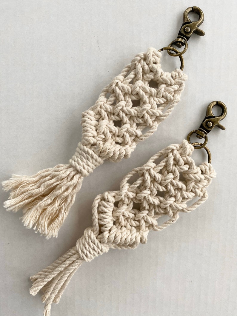 Macrame Keychain Quarantine Kit for Kids DIY Keychain Kit Etsy