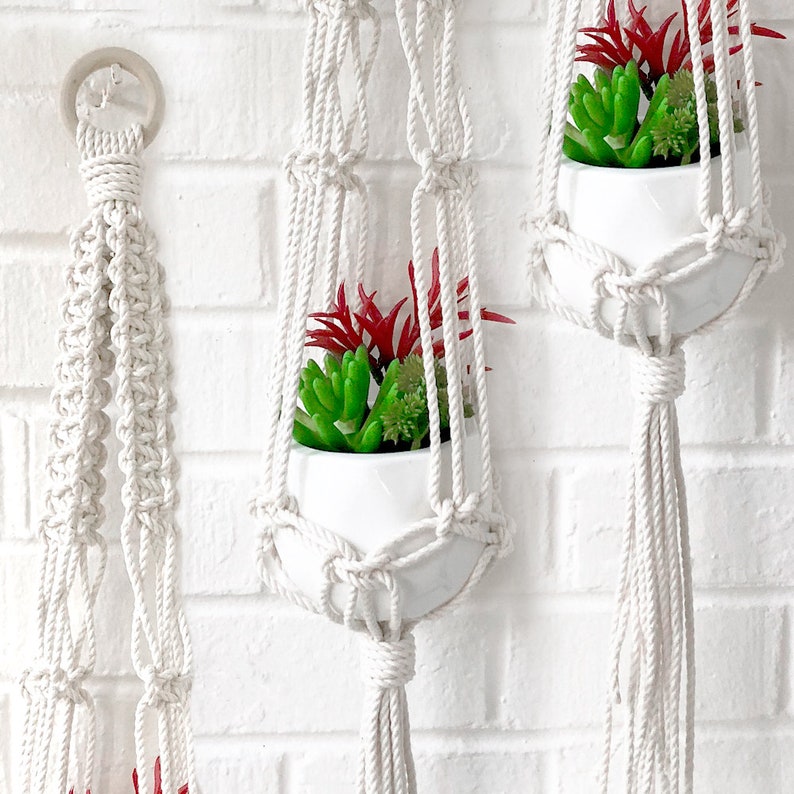 Macrame Plant Hanger Kit / Macrame Kit Beginner / Hanging | Etsy