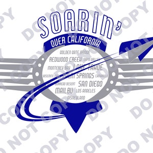 Soarin&#39; over California cut files