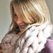 Oversize Knit Scarf, Chunky Knit Mink Scarf, Giant knit Scarf, Merino Scarf, Arm Knit Scarf, Super Chunky Scarf, Bulky Scarf Statement Scarf