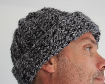 Kit de crochet, Kit de bonnet au crochet, Bonnet au crochet pour homme, Kit de crochet pour débutants, Cadeau pour crocheteuse, Kit de crochet avec fil Royaume-Uni