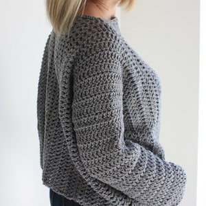 Crochet Pattern, Easy Crochet Sweater, Beginner Crochet Pattern ...