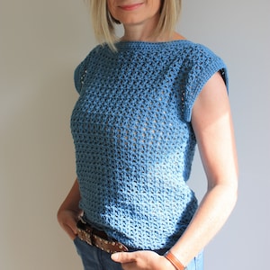 Crochet Pattern, Easy Crochet Top, Crochet Pattern For Women, PDF Pattern Download, Summer Sweater Crochet Tutorial, Crochet Vest