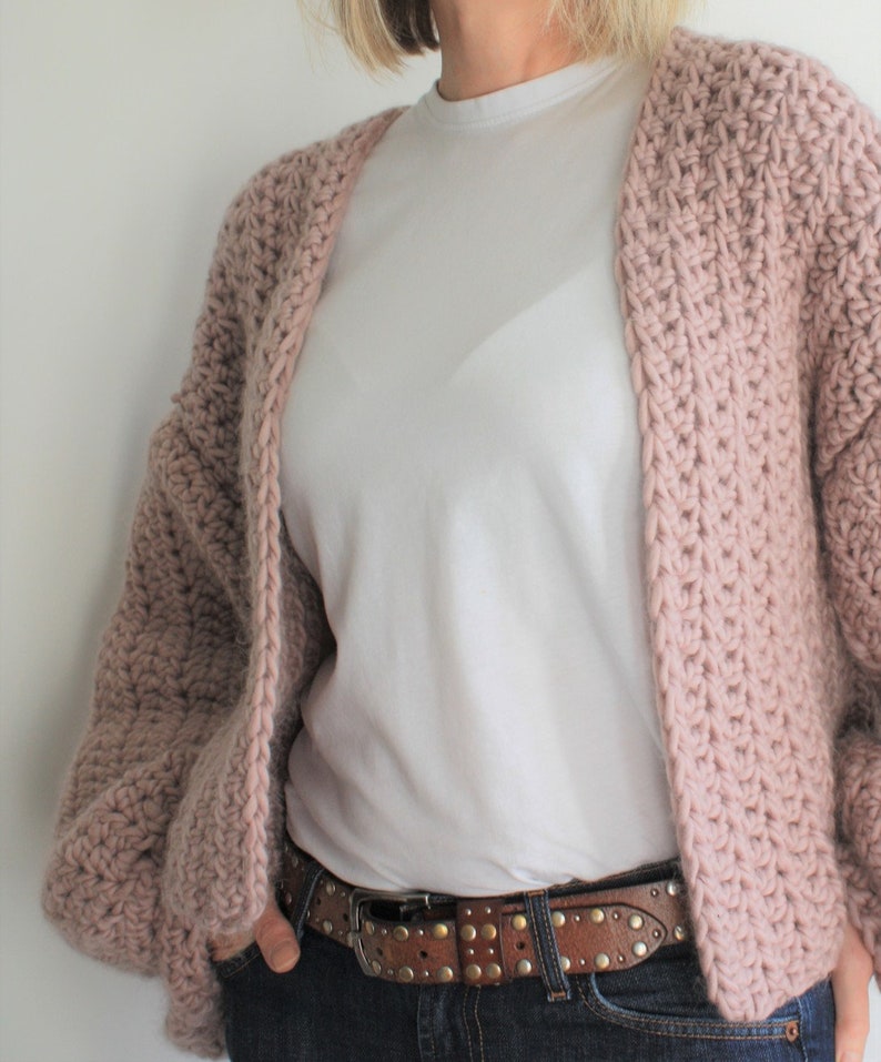 Crochet Kit Beginners Crochet Kit Chunky Crochet Cardigan Etsy UK