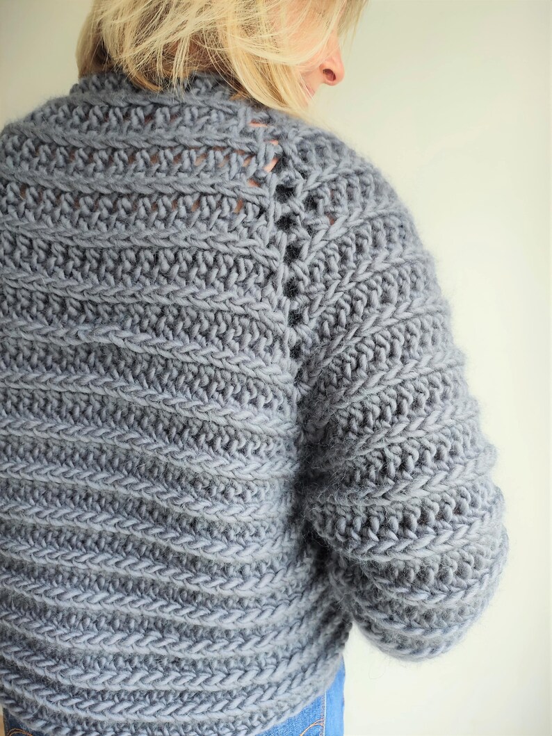 Easy Crochet Chunky Cardigan - Lindisfarne Cardigan