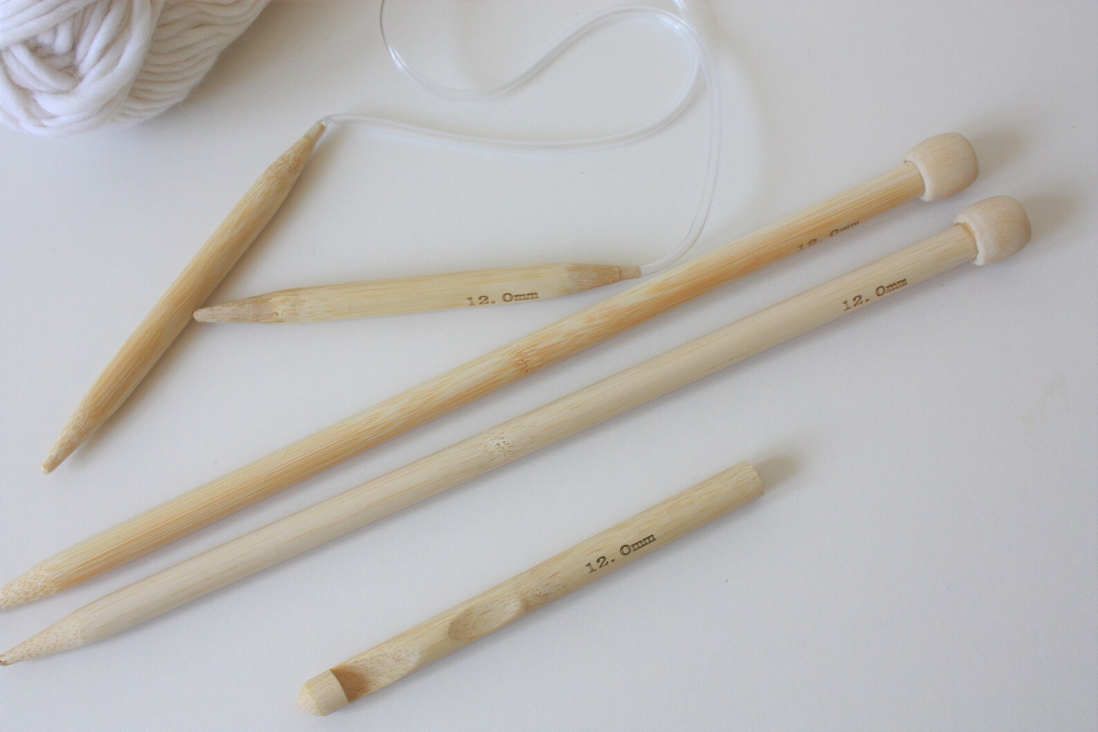 Knitting Needles 12mm Chunky Knit Needles Size 17 Wooden Etsy