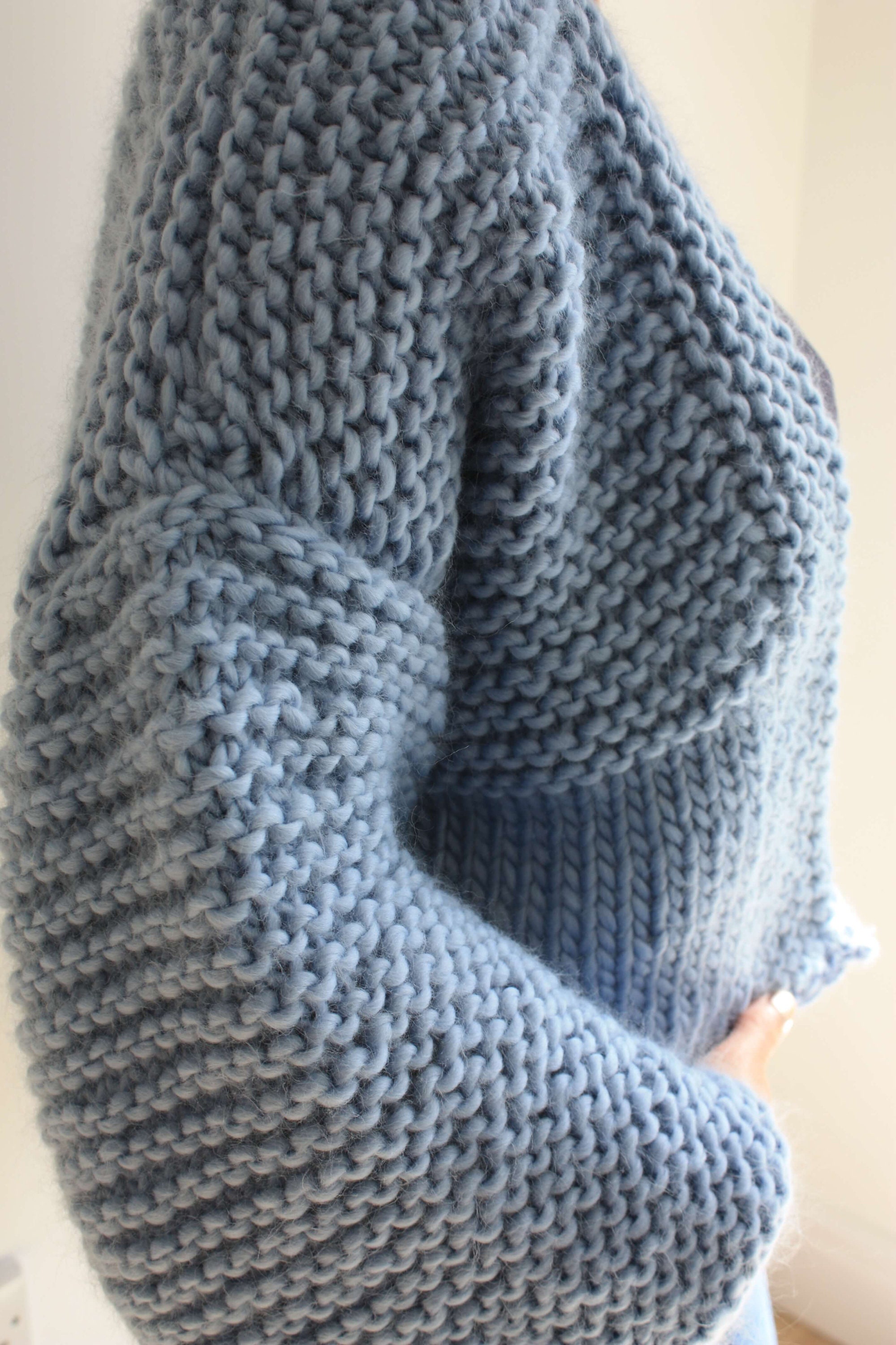 Knitting Kit Learn to Knit Kit Chunky Cardigan Knitting Kit Etsy UK