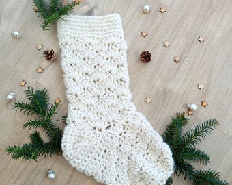 Chunky Crochet Christmas Stocking Pattern: Beginner-Friendly (Digital Download)