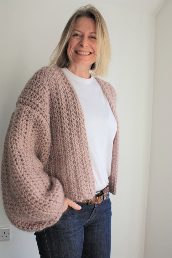 Crochet Kit Beginners Crochet Kit Chunky Crochet Cardigan Etsy UK