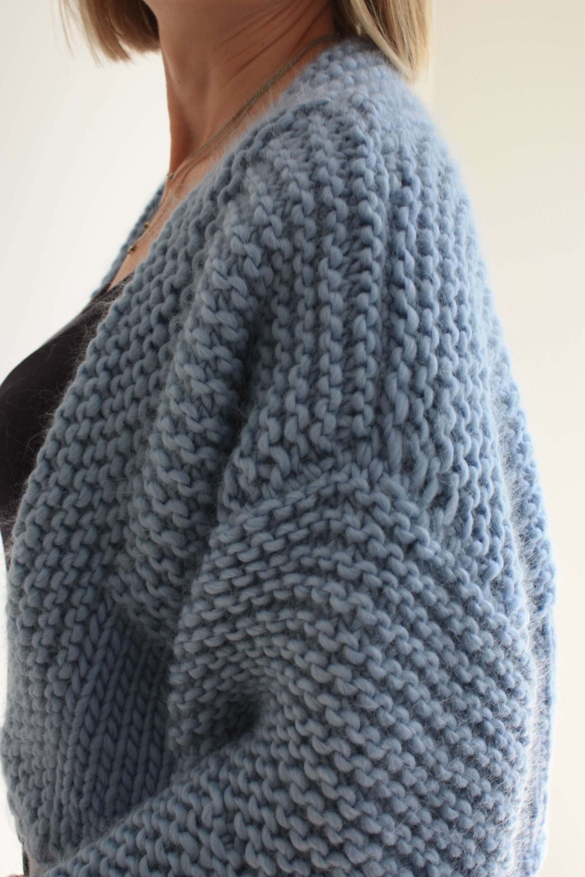 Knitting Kit Learn to Knit Kit Chunky Cardigan Knitting Kit Etsy UK