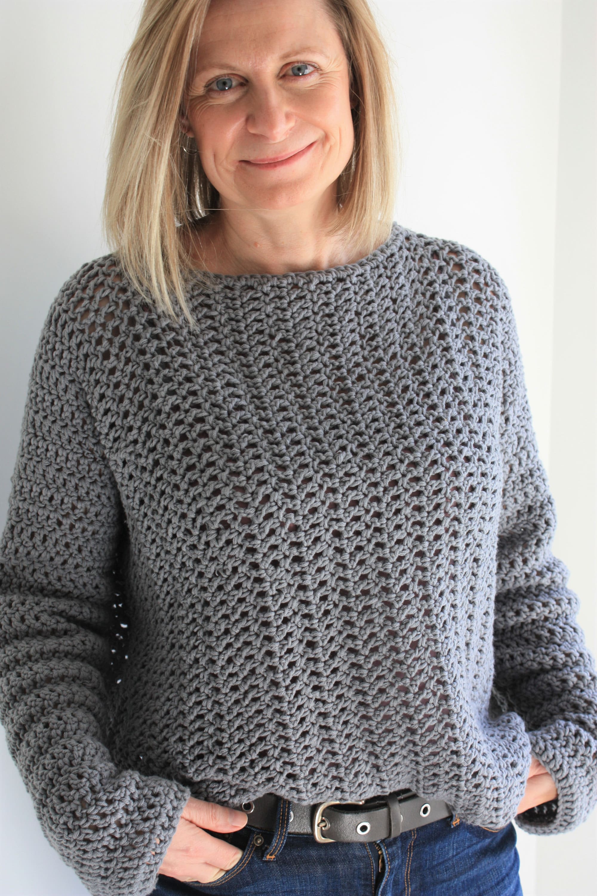 Crochet Pattern Easy Crochet Sweater Beginner Crochet Etsy