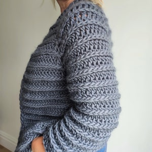 Easy Crochet Chunky Cardigan - Lindisfarne Cardigan