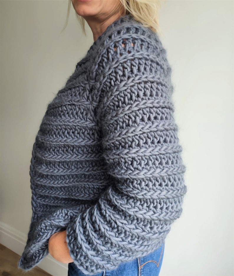 Easy Crochet Chunky Cardigan - Lindisfarne Cardigan