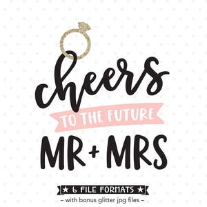 VerlobungS SVG, Future Mr and Mrs SVG, Braut und Bräutigam Plotterdatei aus Vinyl, Verlobungsparty HTV Design, Hochzeit SVG