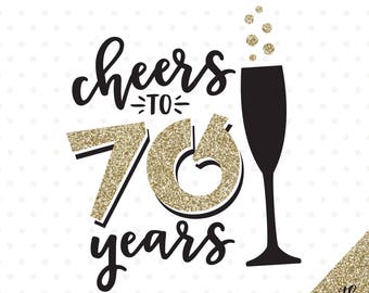 Proost op 70 jaar SVG: ontwerp verjaardag (digitale download)