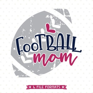 Grunge Football Mom SVG: Iron On Transfer, Shirt Design (Digital Download)
