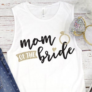Mutter der Braut SVG Datei, Mom of the Bride SVG Design, Braut Party Shirt SVG, Hochzeitsparty SVG, SVG für Braut mama, Hochzeit svg