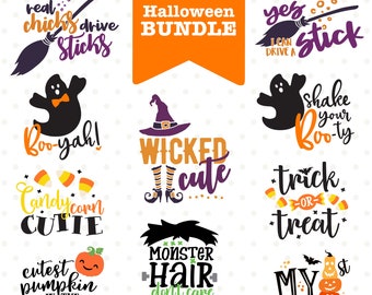 Halloween SVG Bundle: Spooky Clipart Designs (Digital Download)