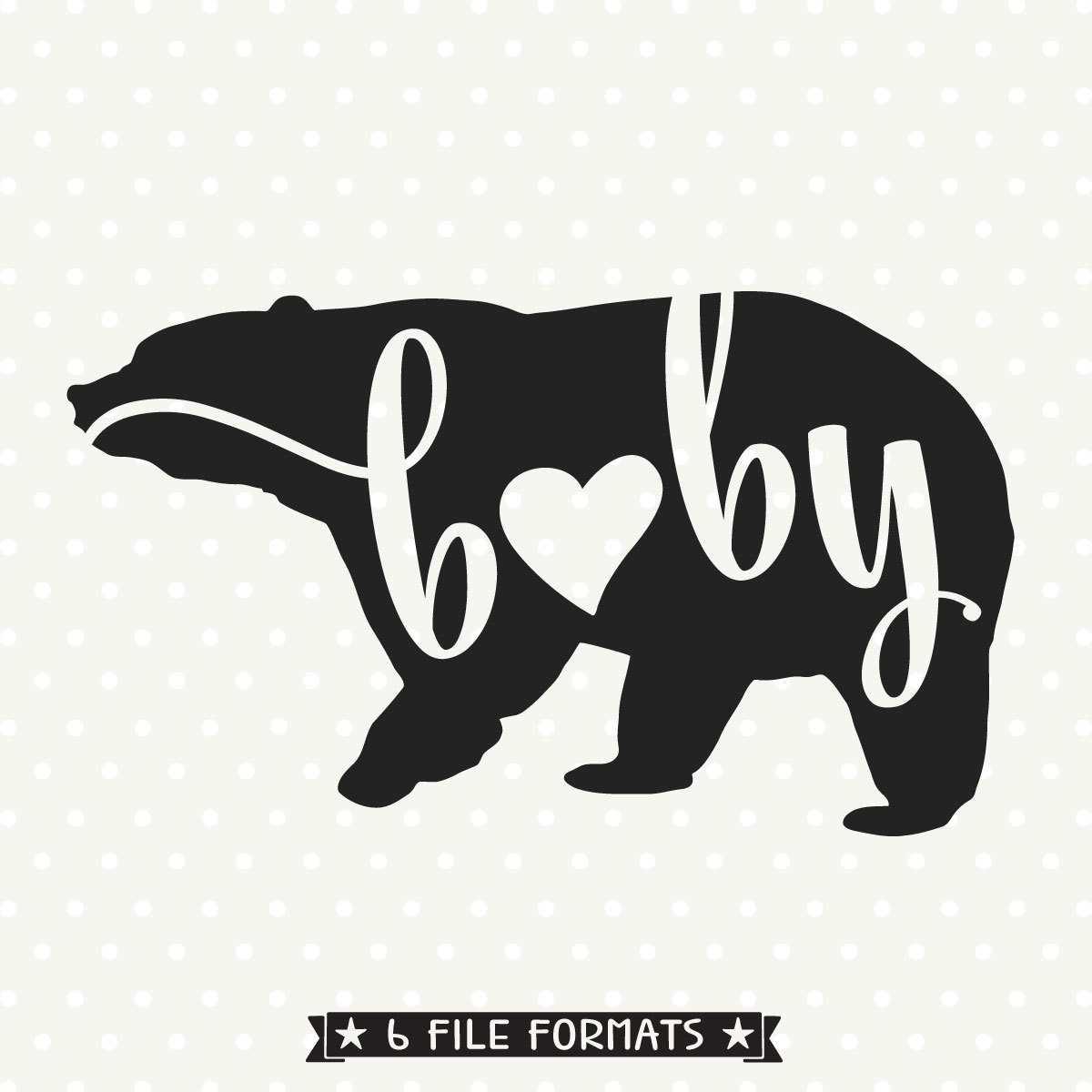 Download Family DXF file Baby Bear svg file Bear silhouette file | Etsy
