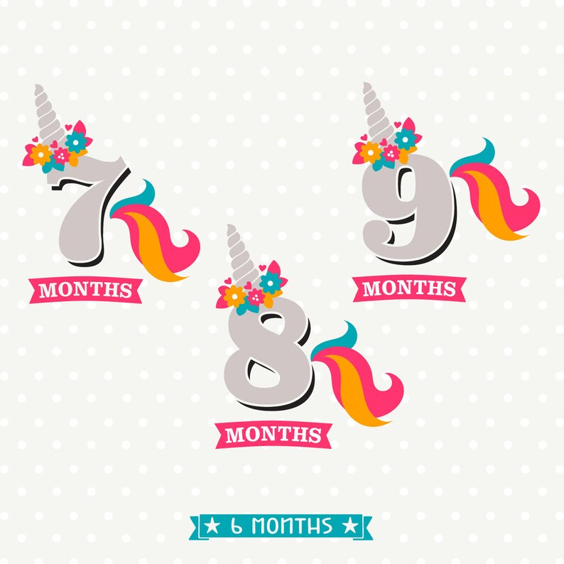Download Girl Milestone SVG files Monthly Baby Milestone files | Etsy