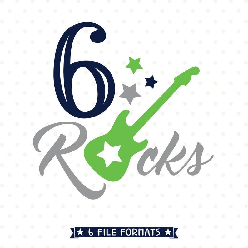 Download 6th Birthday SVG Boys Birthday Shirt SVG cut file Rockstar ...