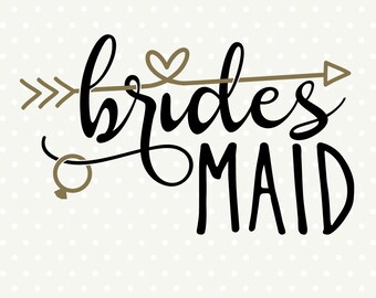 Bridesmaid SVG File: DIY Bridal Party Gift, Commercial Cut File