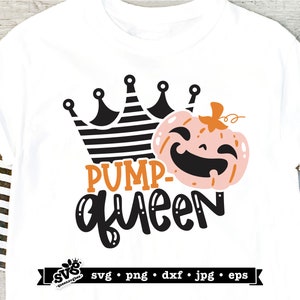 Pumpkin Queen SVG, Woman Halloween Shirt SVG, Halloween svg, Pumpkin svg, Queen SVG, Halloween Sticker, Halloween Tshirt svg for Women