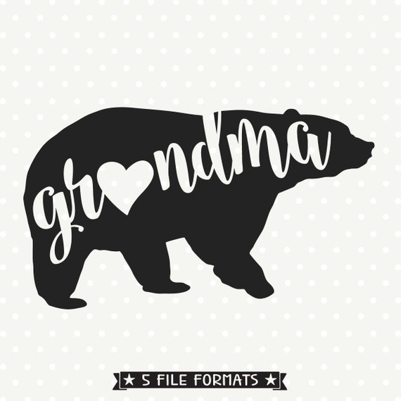 Download Grandma Bear SVG Bear Family svg file Bear svg file | Etsy