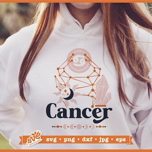 Câncer SVG, Zodíaco svg, Signo do Zodíaco svg, Celestial svg, Aniversário svg, Horóscopo svg, Signo do zodíaco de Câncer, Signo de Câncer svg, Parte de trás do moletom SVG